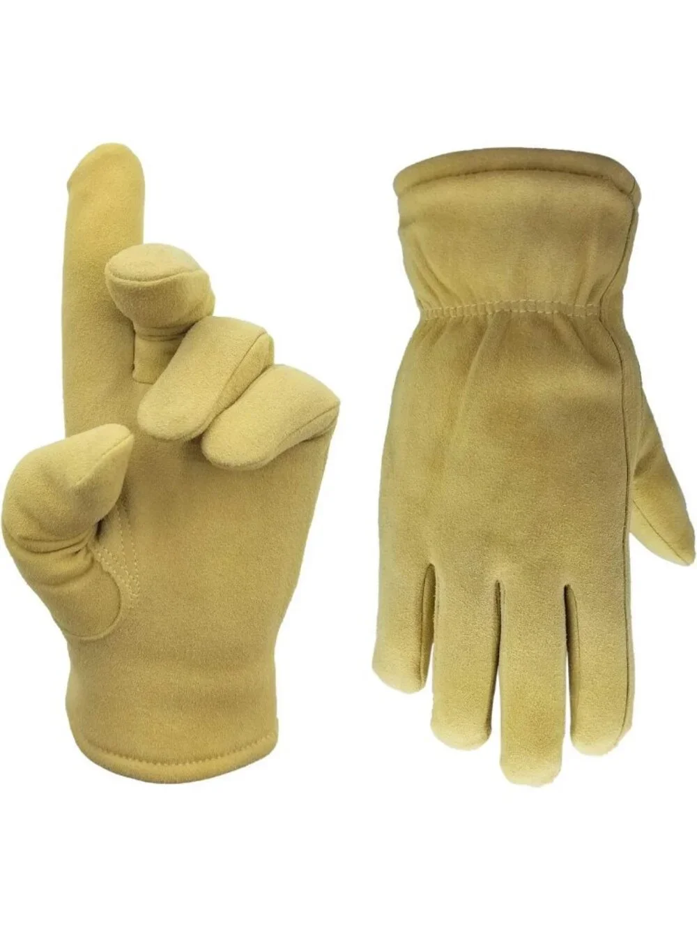 Cozy Winter Gloves - Soft Deersplit Leather, 3M Thinsulate Insulation, Cold